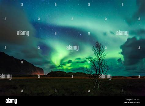 Northern lights lofoten islands hi-res stock photography and images - Alamy