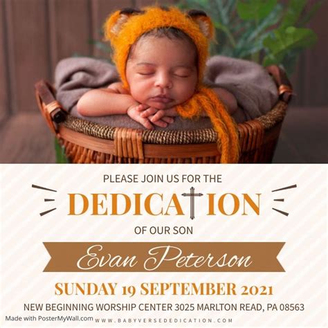 Baby dedication invitation – Artofit