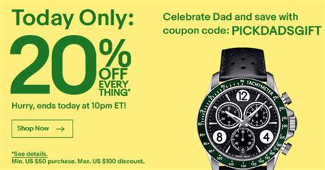 eBay Canada Coupon Offers 20% Off Sitewide Father's Day Sale, Today Only | iPhone in Canada Blog