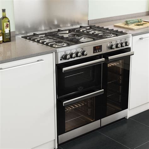 Belling COOKCENTRE 90GSTA 4076 90cm Gas Range Cooker - STAINLESS STEEL - Appliance City