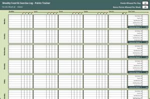 Points Tracker Spreadsheet