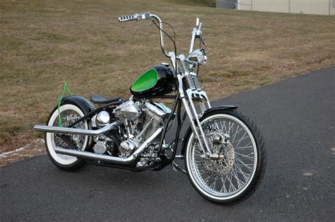 DNA - 4" UNDER CHROME SPRINGER FRONT END FORKS HARLEY BOBBER CHOPPER ...