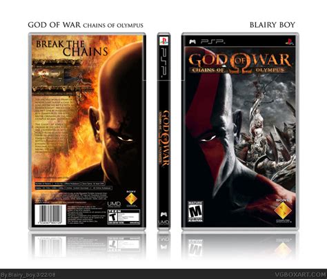 God of War: Chains of Olympus PSP Box Art Cover by Blairy_boy