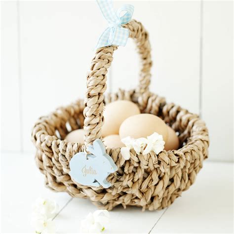 personalised easter egg hunt basket by seahorse | notonthehighstreet.com