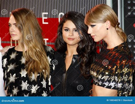 Cara Delevingne, Selena Gomez and Taylor Swift Editorial Stock Photo ...