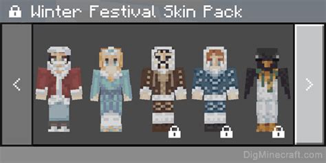 Winter Festival Skin Pack in Minecraft