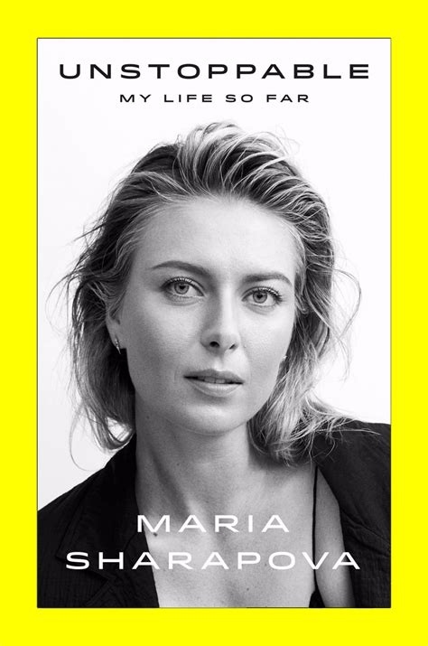 Maria Sharapova - UnStoppable Book Cover (2017) • CelebMafia