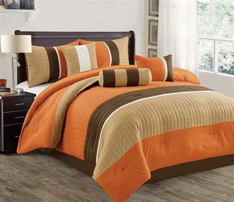 HGMart Bedding Comforter Set Bed In A Bag - 7 Piece Luxury Microfiber Bedding Sets Bedroom ...