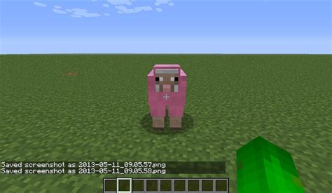 Pink Sheep Head Wool Art Minecraft Map