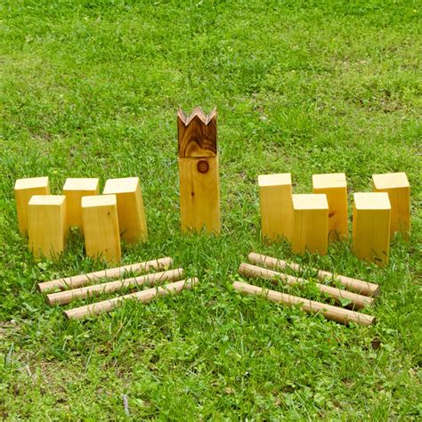 Handmade Kubb Game