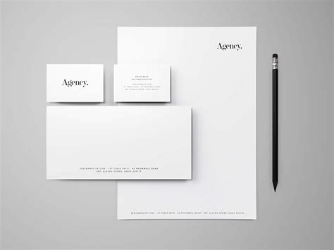 Free Stationary with Shadow Mockup (PSD)