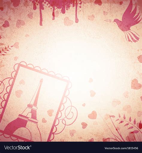 Vintage romantic background Royalty Free Vector Image