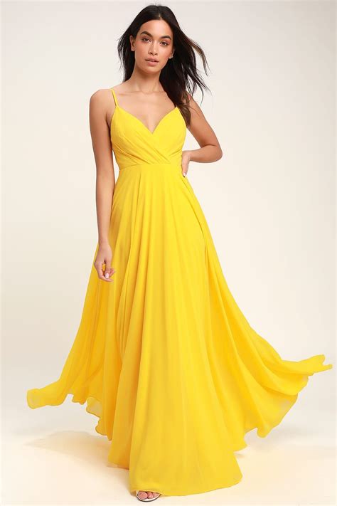 All About Love Yellow Maxi Dress | Yellow maxi dress, Prom dresses yellow, Yellow maxi