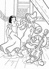 Snow White Princess Simpleton Coloring Page sketch template