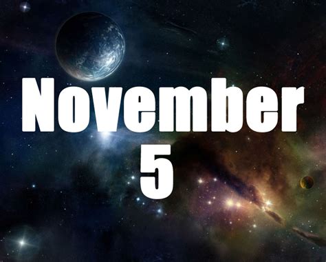 November 5 Birthday horoscope - zodiac sign for November 5th