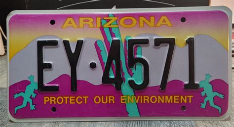 This optional Arizona license plate (ca.1990), still available thirty years later. Part of my ...