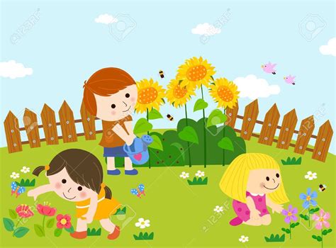 Garden Theme | Gardening for kids, Kids playing, Garden clipart