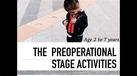 Preoperational Stage Activities | Early Childhood Education - YouTube