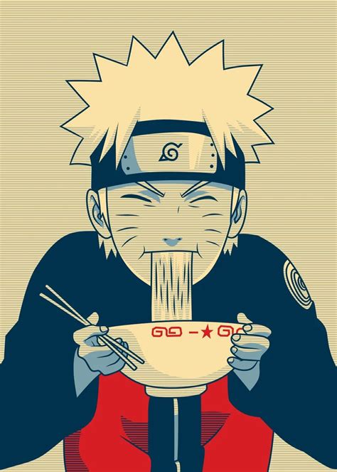 'Naruto Eat Ramen' Poster by Miracle Studio | Displate | Carta da parati anime, Disegni kawaii ...