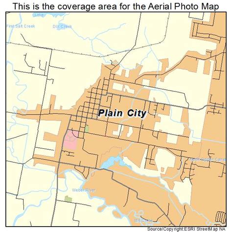 Aerial Photography Map of Plain City, UT Utah