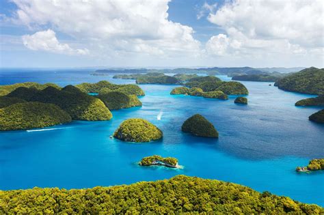 Hermosa vista de las islas Palau desde arriba - Puzzle Factory