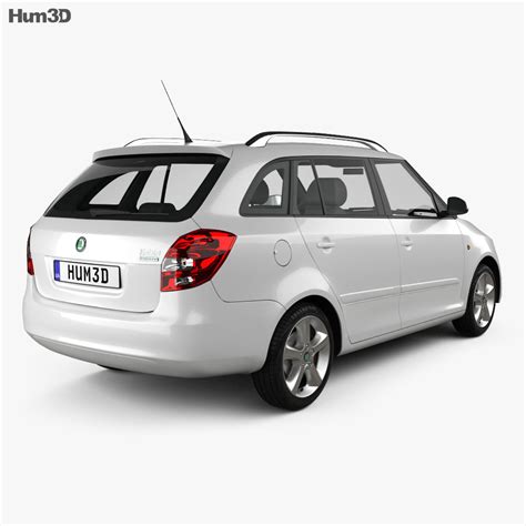 Skoda Fabia Combi Greenline 2014 3D model - Vehicles on Hum3D