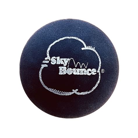 Sky-Bounce | Ball | Black | Fetch | Stickball | Racquetball | Rubber