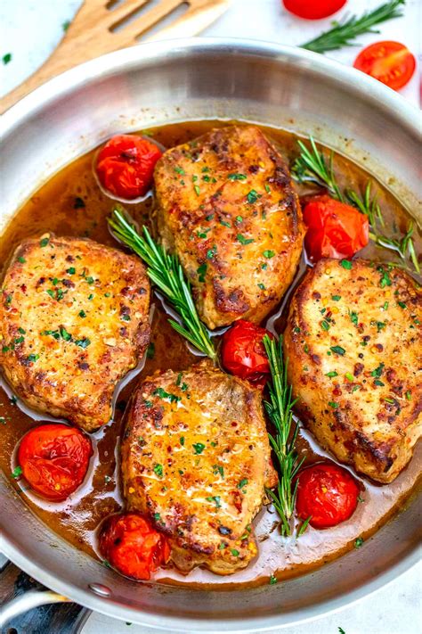 Skillet Pork Chops - 30 Minutes Only! - Sweet and Savory Meals