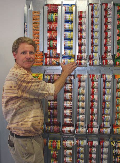 wall system for canned food | Creative storage solutions, Canned food storage, Creative storage