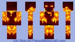 Fire Elemental Minecraft Skin