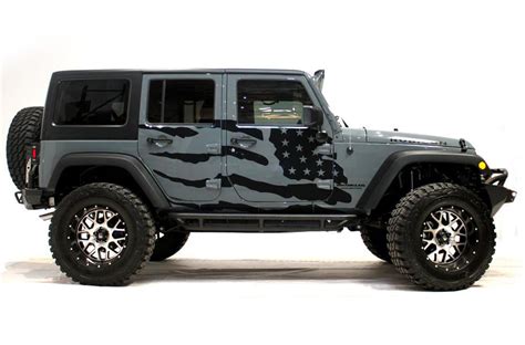 USA Flag Graphics Decal For Jeep JK Wrangler stickers 4 Door 2007-2018