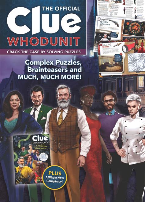 The Official Clue Whodunit - Crack The Case With Brainteasers, Word Pu – Magazine Shop US