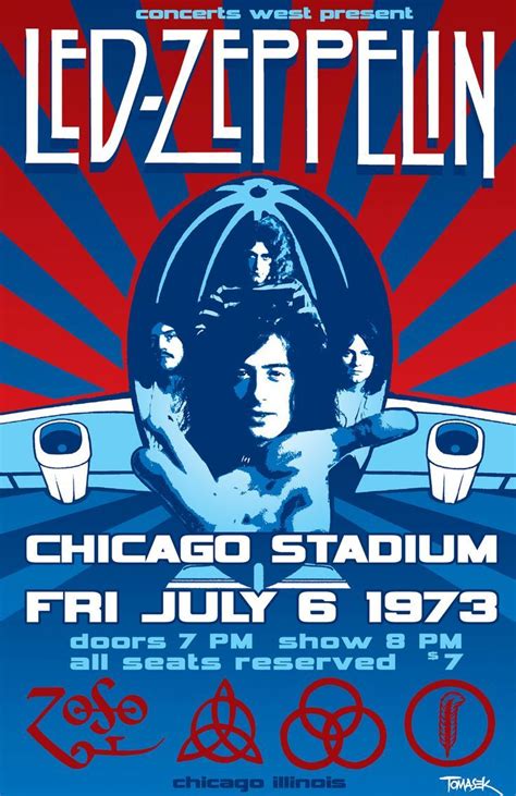 Led Zeppelin - Concert poster Led Zeppelin Poster, Led Zeppelin Album ...