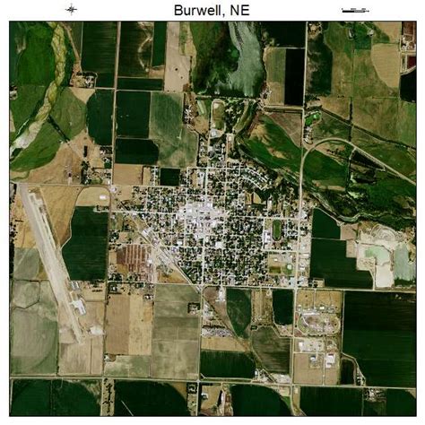 Aerial Photography Map of Burwell, NE Nebraska