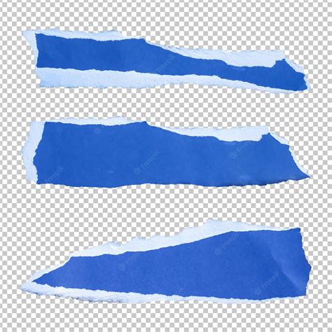 Premium PSD | Blue torn paper edge sheets isolated rendering