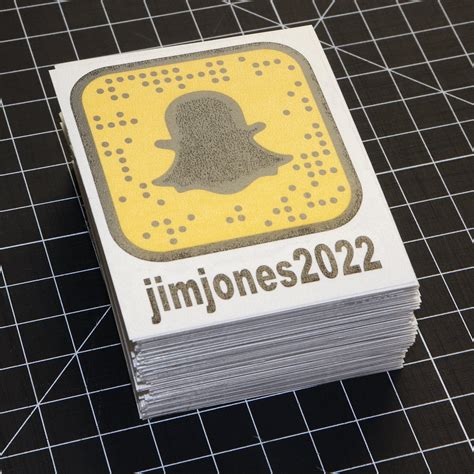 Snapchat Custom Scannable QR Snapcode Vinyl Decal – Stick N Peel Graphics