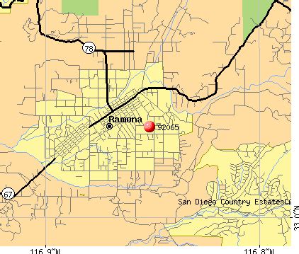 Ramona California Map