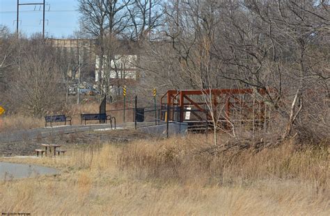 Baxter Trail at Pennypack Park on the Delaware. The bridge over ...