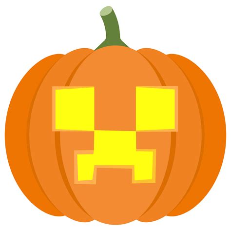 Minecraft Creeper Face Pumpkin Stencil | Free Printable Papercraft Templates