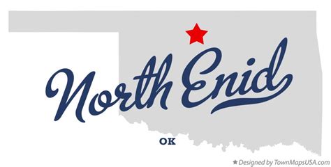 Map of North Enid, OK, Oklahoma