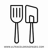 Spatula Coloring Page  Ultra Pages sketch template