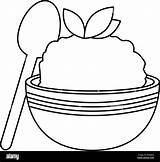 Mashed Potatoes Coloring Pages sketch template