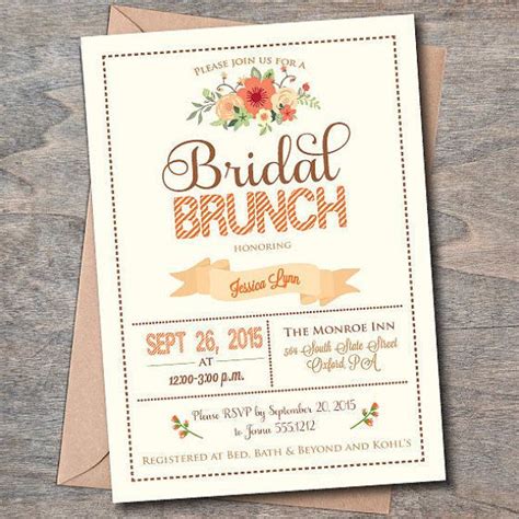 Wedding Shower Luncheon Invitations - jenniemarieweddings