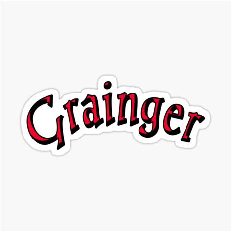 "Grainger Logo" Sticker for Sale by nn6080 | Redbubble