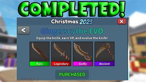 How to Get ALL GingerScythe EVO Items in MM2! - YouTube