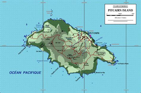 Pitcairn Island map. Map of Pitcairn Islands | Vidiani.com | Maps of all countries in one place