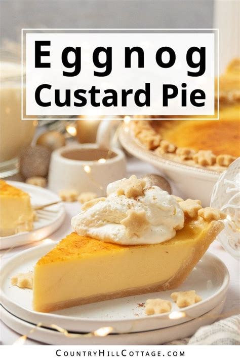 Eggnog Custard Pie