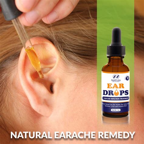 Natrulo Natural Ear Drops for Ear Infection Treatment - Homeopathic, Herbal Eardrops for Adults ...