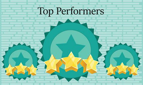 Top Performers Star Placeholders showing 3D Stars. Award winners. 3174724 Vector Art at Vecteezy