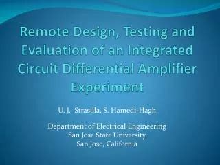 PPT - Differential Amplifier PowerPoint Presentation, free download - ID:6687351
